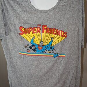 Loot wea Justice League Heather Gray The Super Friends Graphic T-shirt 3XL AT13